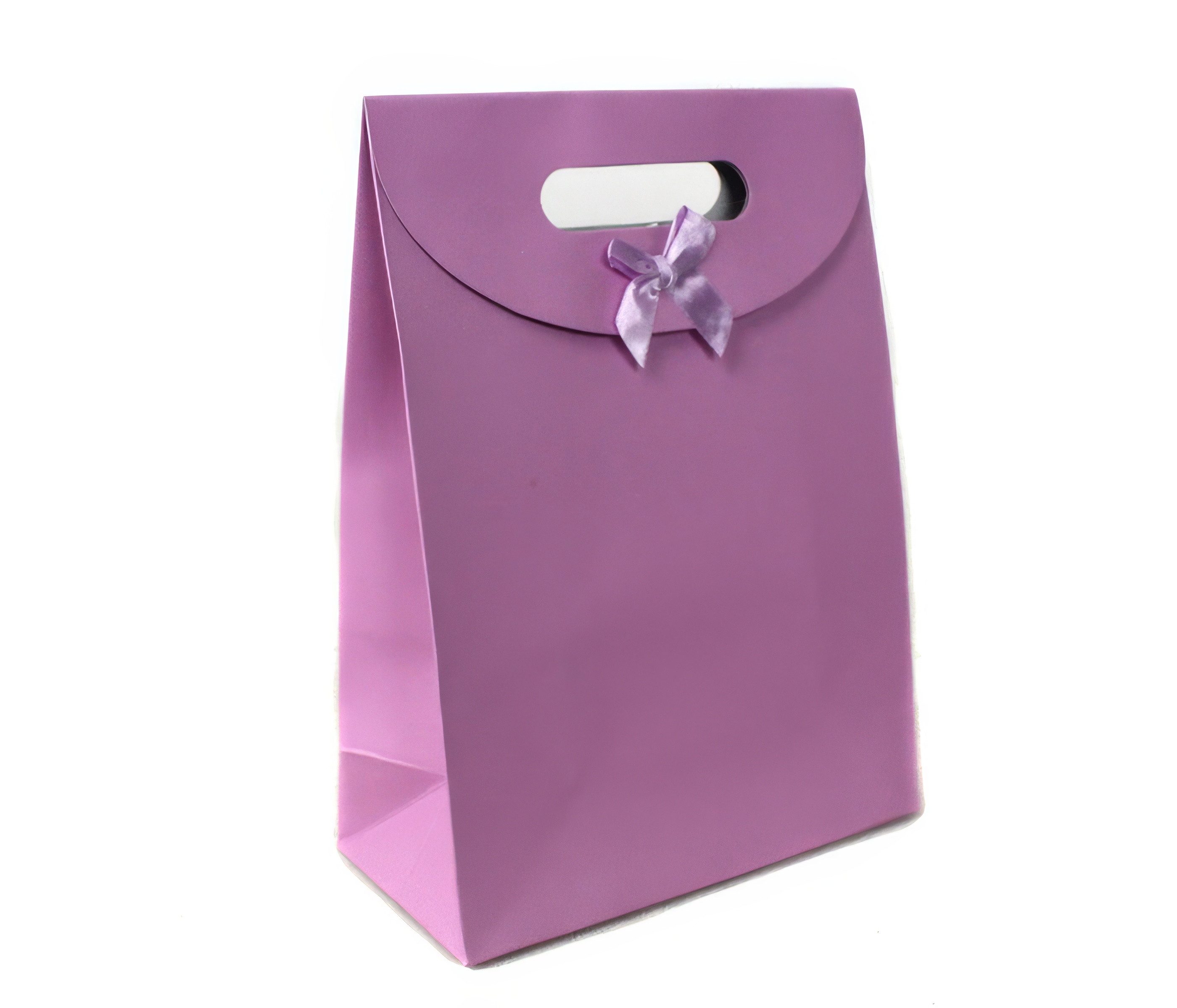 Yudu Geschenktüten 10er Geschenktaschen mit Klettverschluss Kartonstärke 14x7x20cm