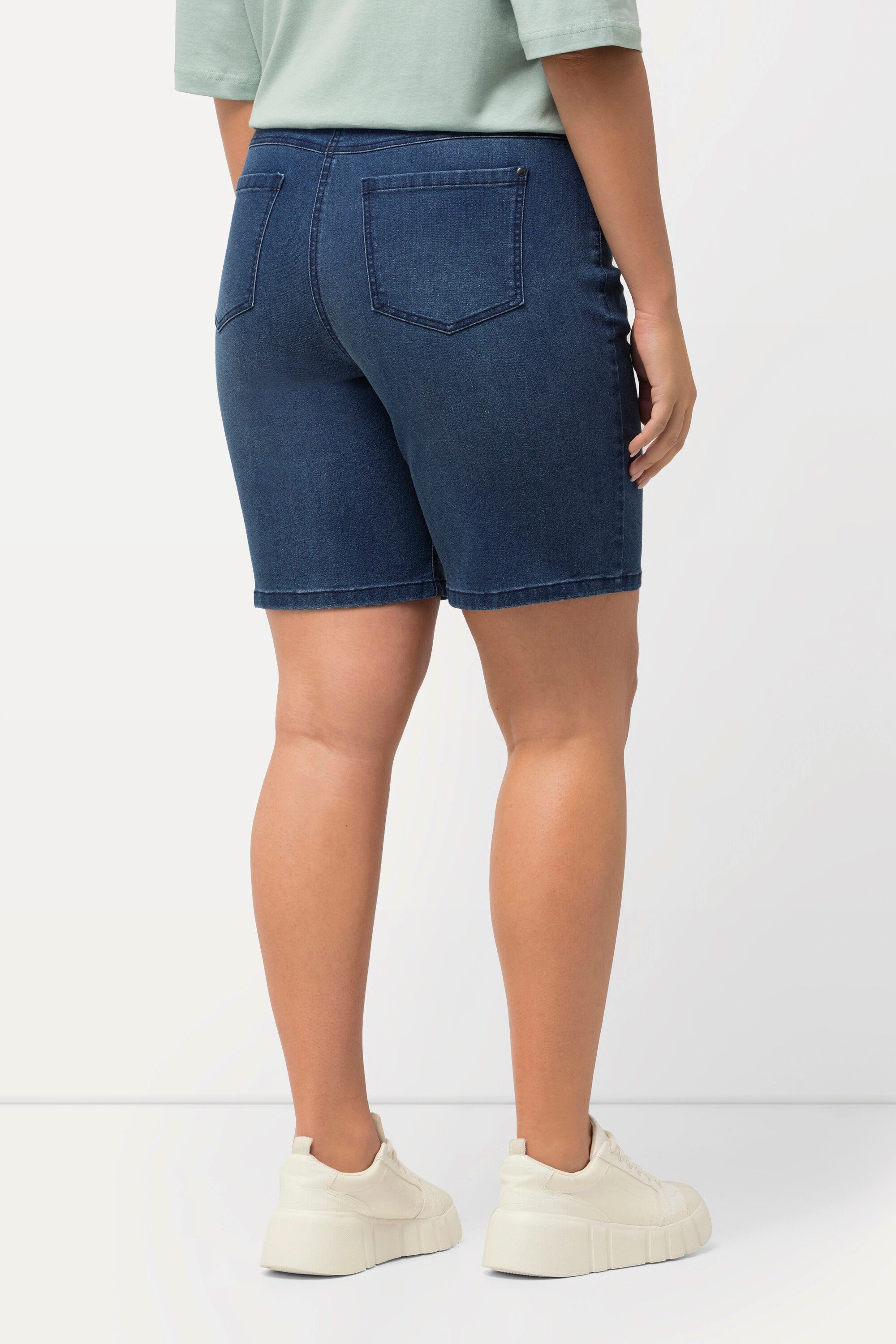 Ulla Popken Bermudas Jeansbermuda Mandy 5-Pocket-Form Komfortbund