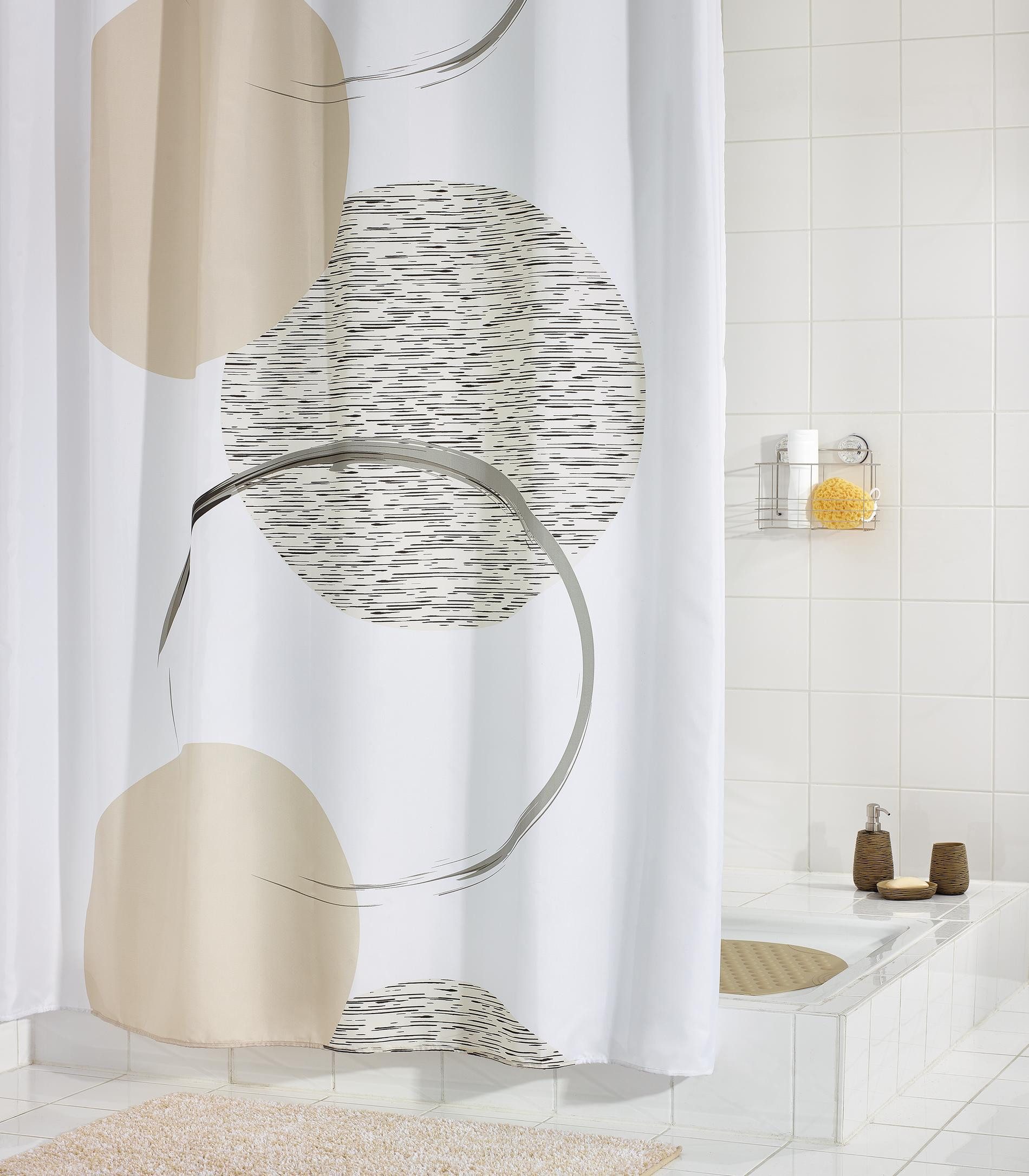 Ridder Duschvorhang Sophie beige Breite 180 cm günstig online kaufen