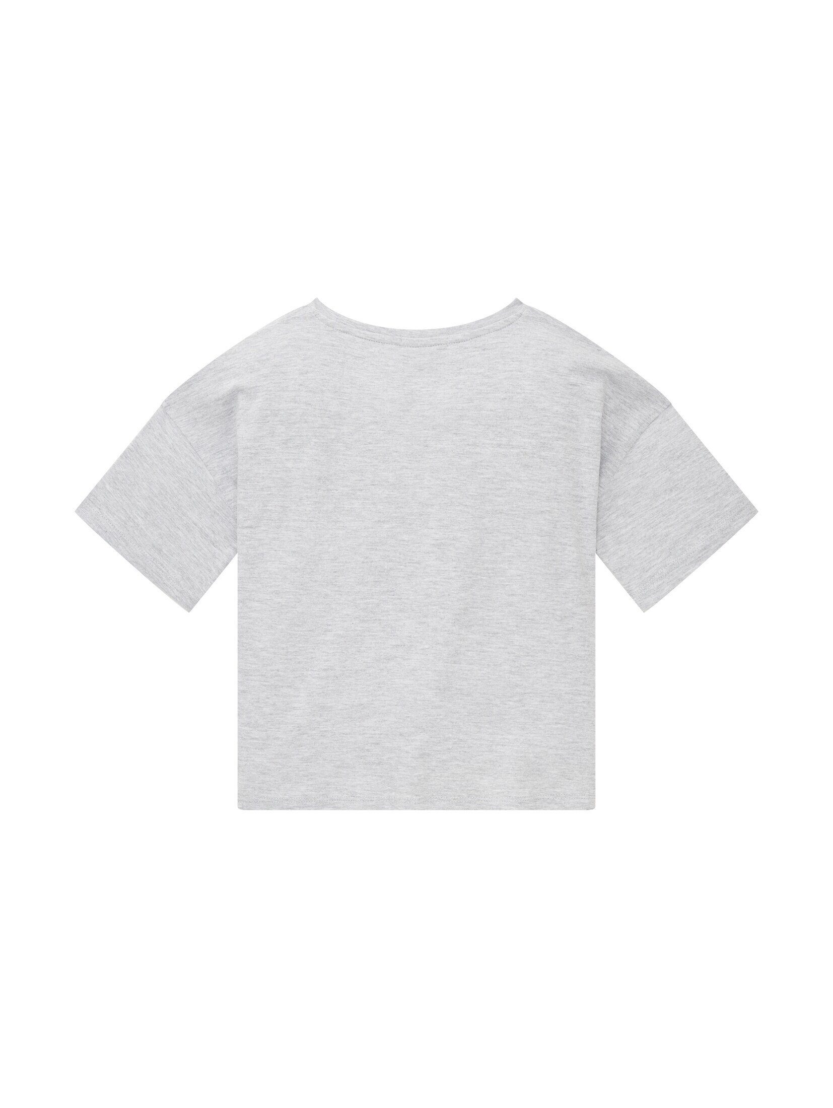 Light Melange Grey T-Shirt TAILOR Knotendetail mit T-Shirt Stone TOM