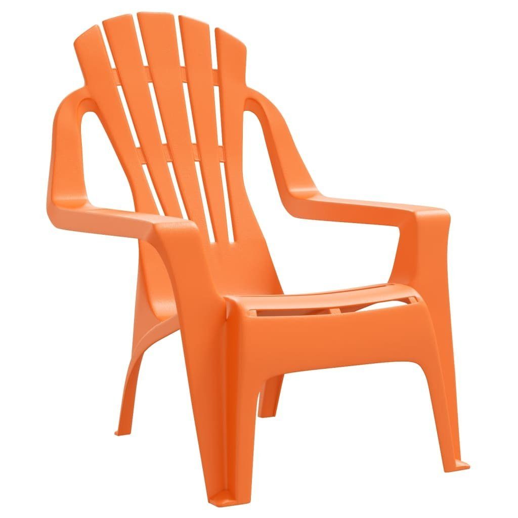 cm Gartenstuhl orange (2 St) | Kinder-Gartenstühle Stk. Orange PP vidaXL 2 orange Holzoptik DOTMALL 37x34x44