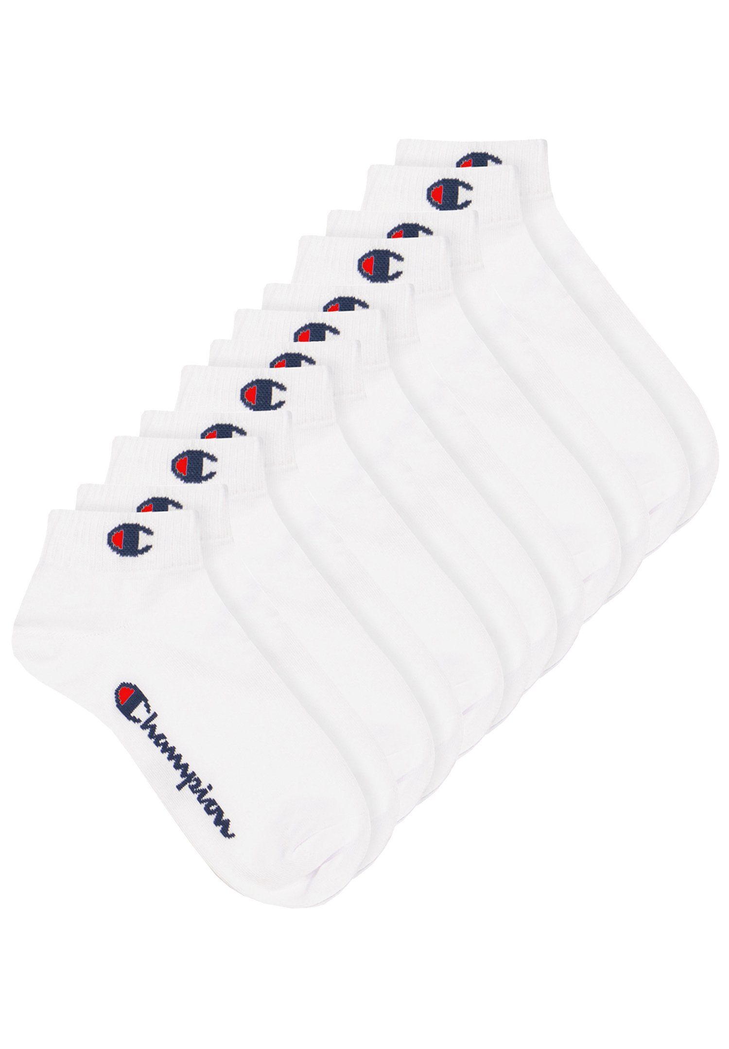 6pk white Kurzsocken Quarter Socks (6-Paar) - 300 Champion