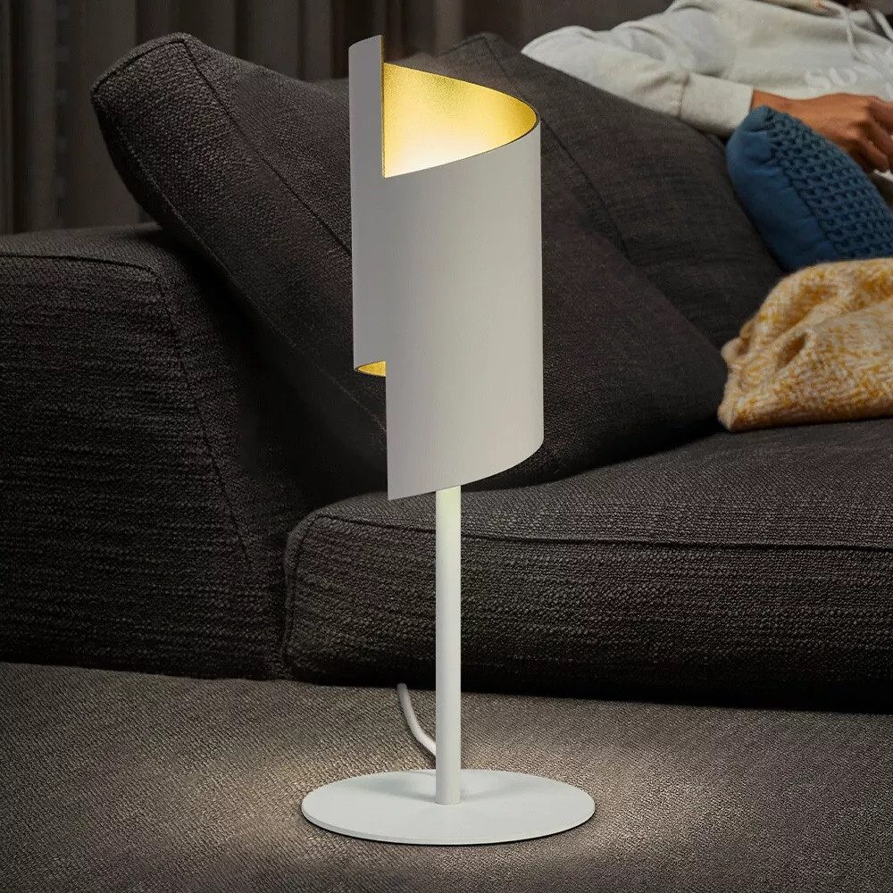 Ledvance LED-Leuchtmittel Smart+ WiFi Tischlampe Decor Twist, 1 St., EinstellbarWarm, Tageslichtweiß, Tischleuchte 12W Lampe Dimmbar Weiß