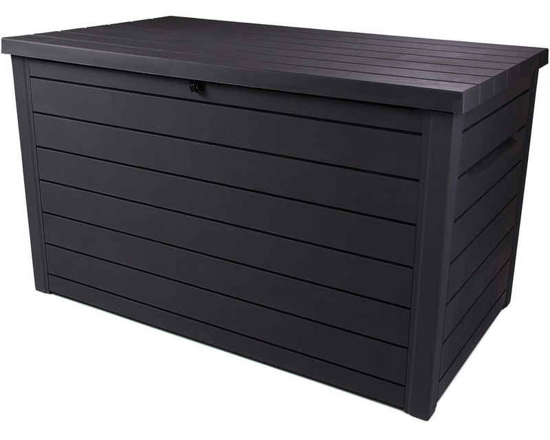 Keter Kissenbox Ondis24 Loungekissen Box Ontario in Holzoptik, regensicher, abschließbar, UV-und witterungsbeständig