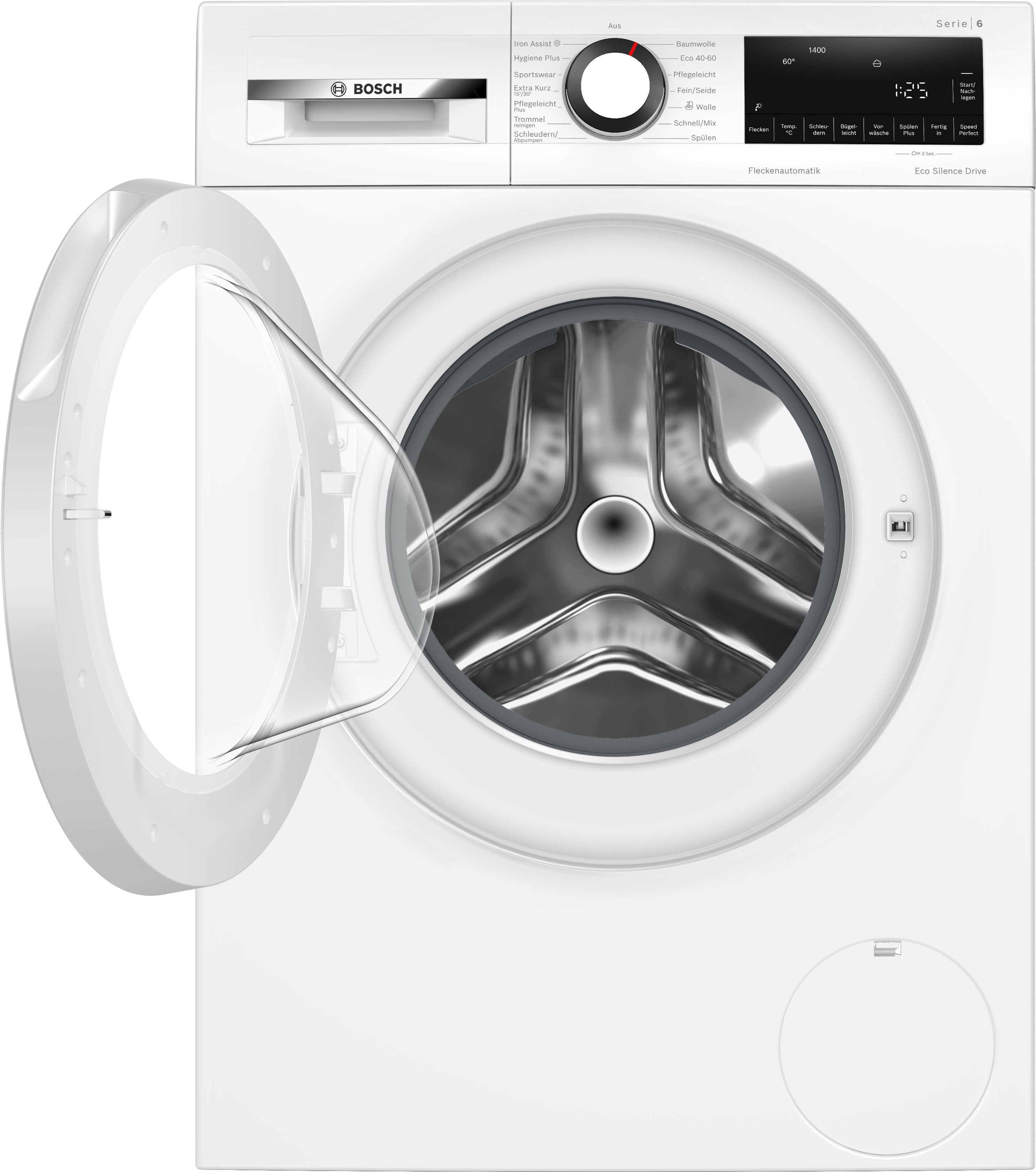 BOSCH Waschmaschine Serie 6 WGG244ZV0, 9 kg, 1400 U/min, Knitter-Programm Iron Assist, Speed Perfect, Nachlegefunktion