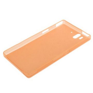 König Design Handyhülle Sony Xperia Z, Sony Xperia Z Handyhülle Backcover Orange