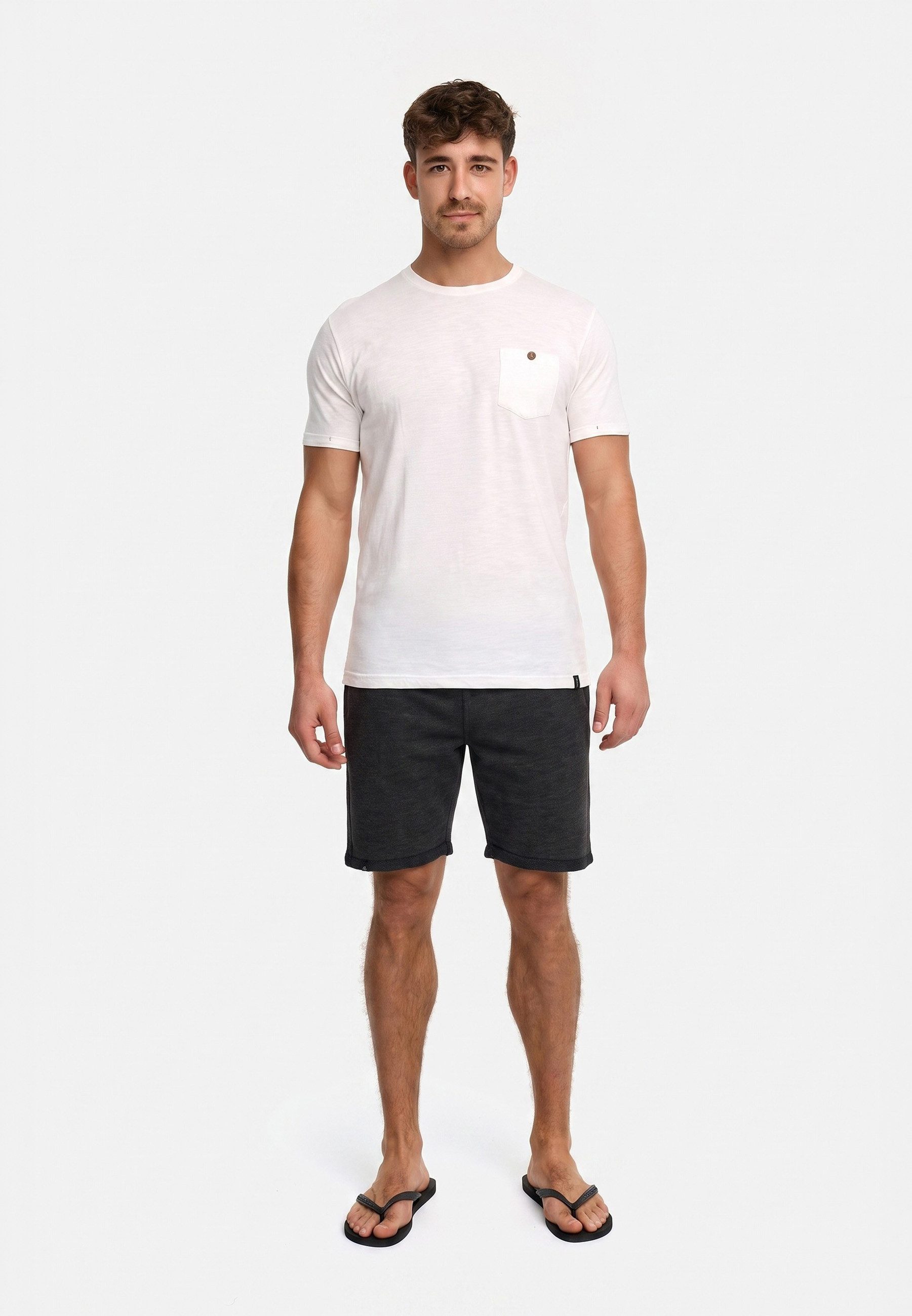 INDICODE Sweatshorts Herren Aldrich Sweat Shorts Herrenshorts elastischer Bund mit Kordelzug – Bild 5 von 5