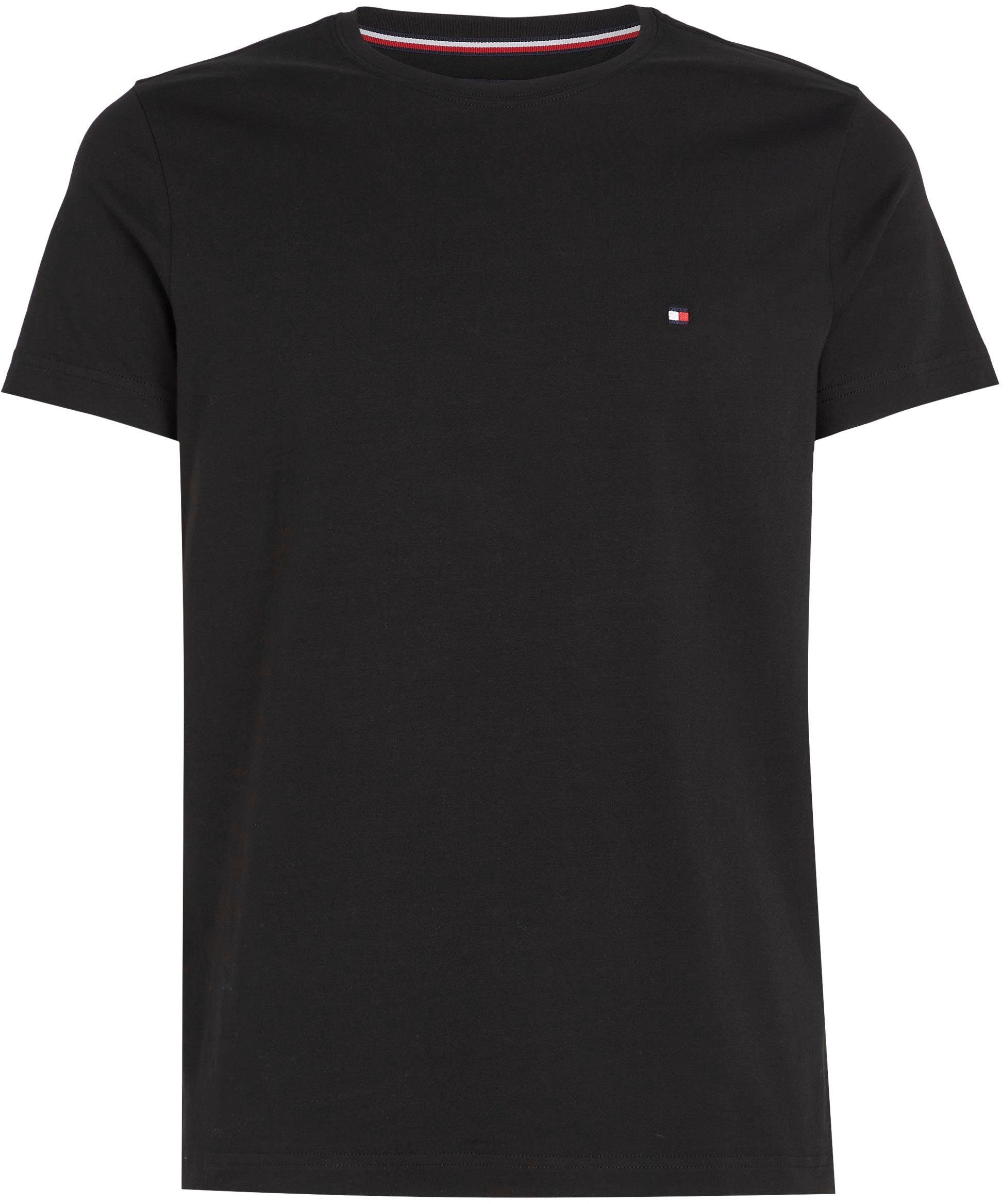 Tommy Hilfiger Stretch RH black T-Shirt Slim T-Shirt