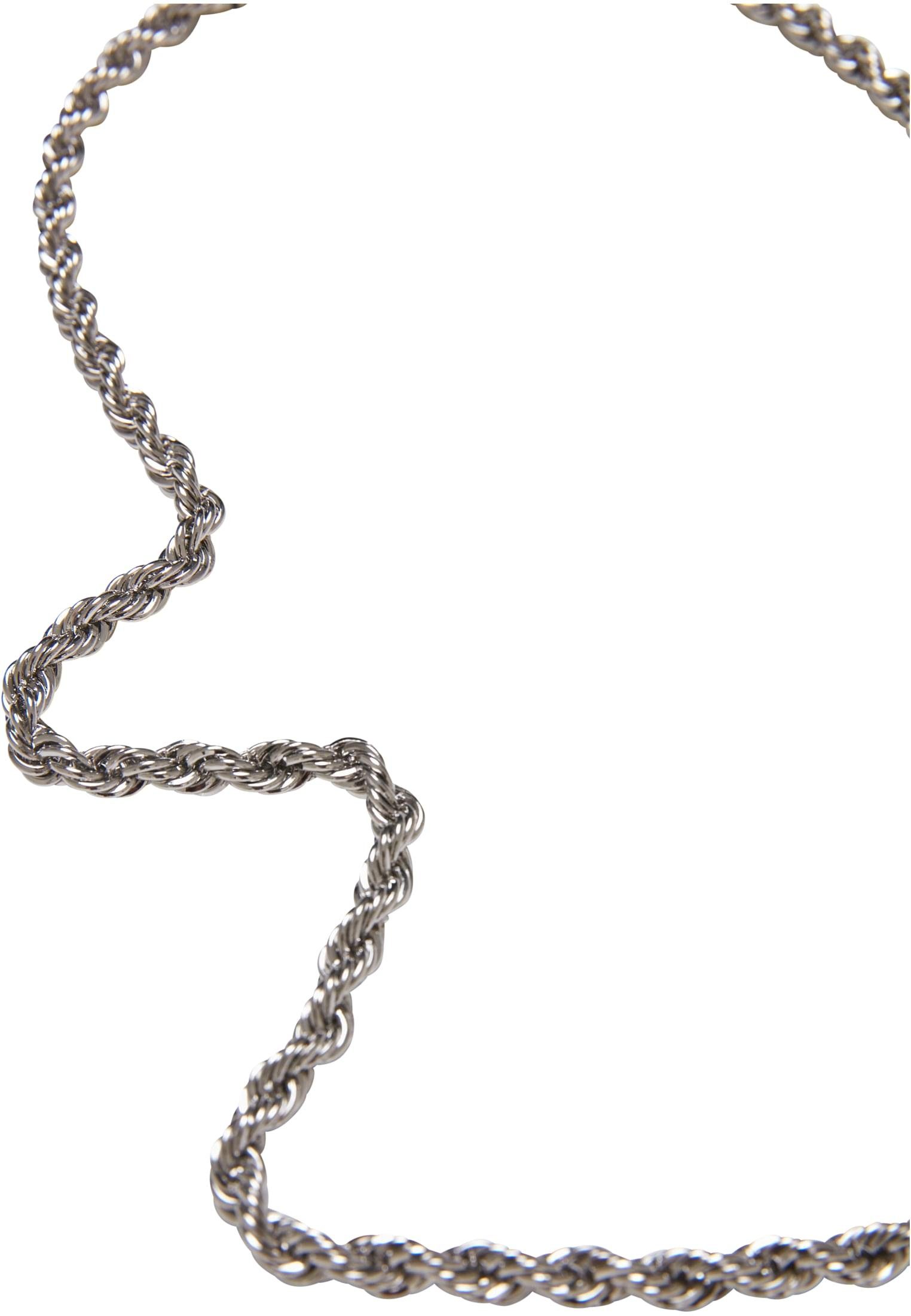 URBAN CLASSICS Accessoires Charon Edelstahlkette Necklace silver Intertwine