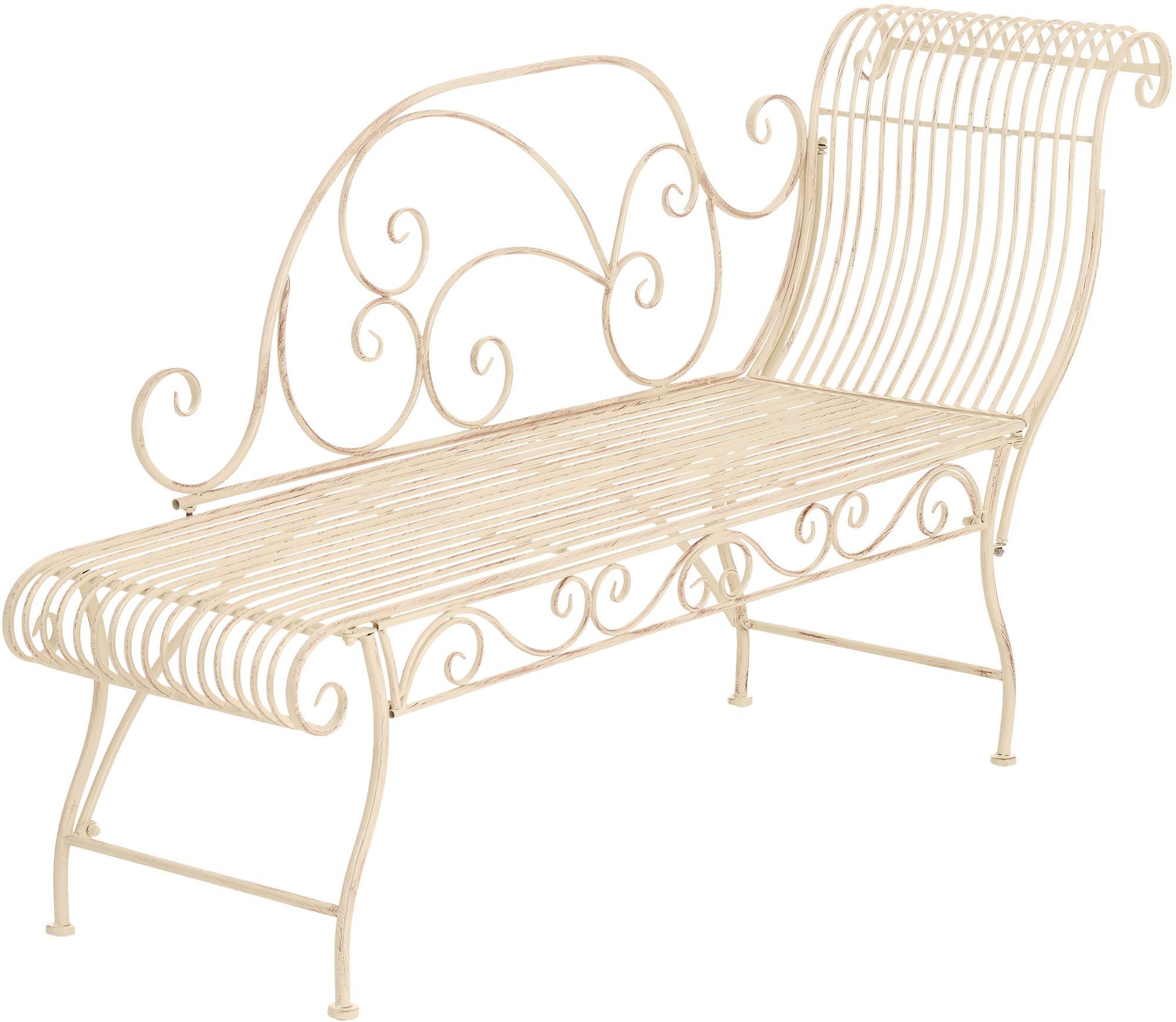 CLP Gartenbank Eisenbank Karma, Sonnenliege (1er), nostalgische Metallbank