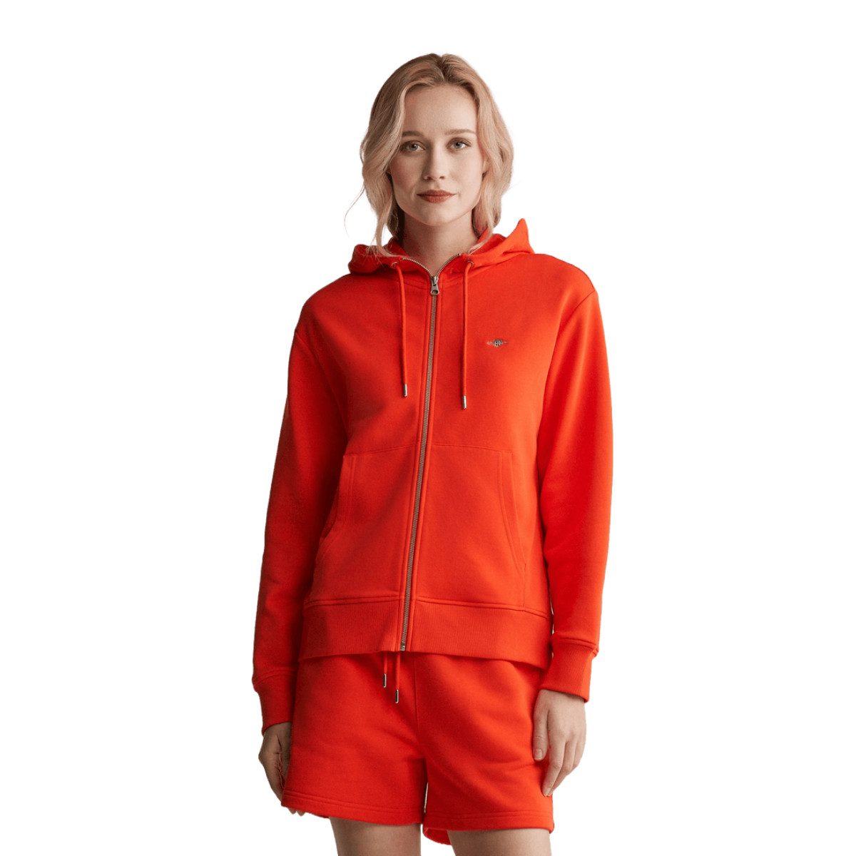 Gant Kapuzenstrickjacke 4201412 Damen Shield Sweatjacke günstig online kaufen