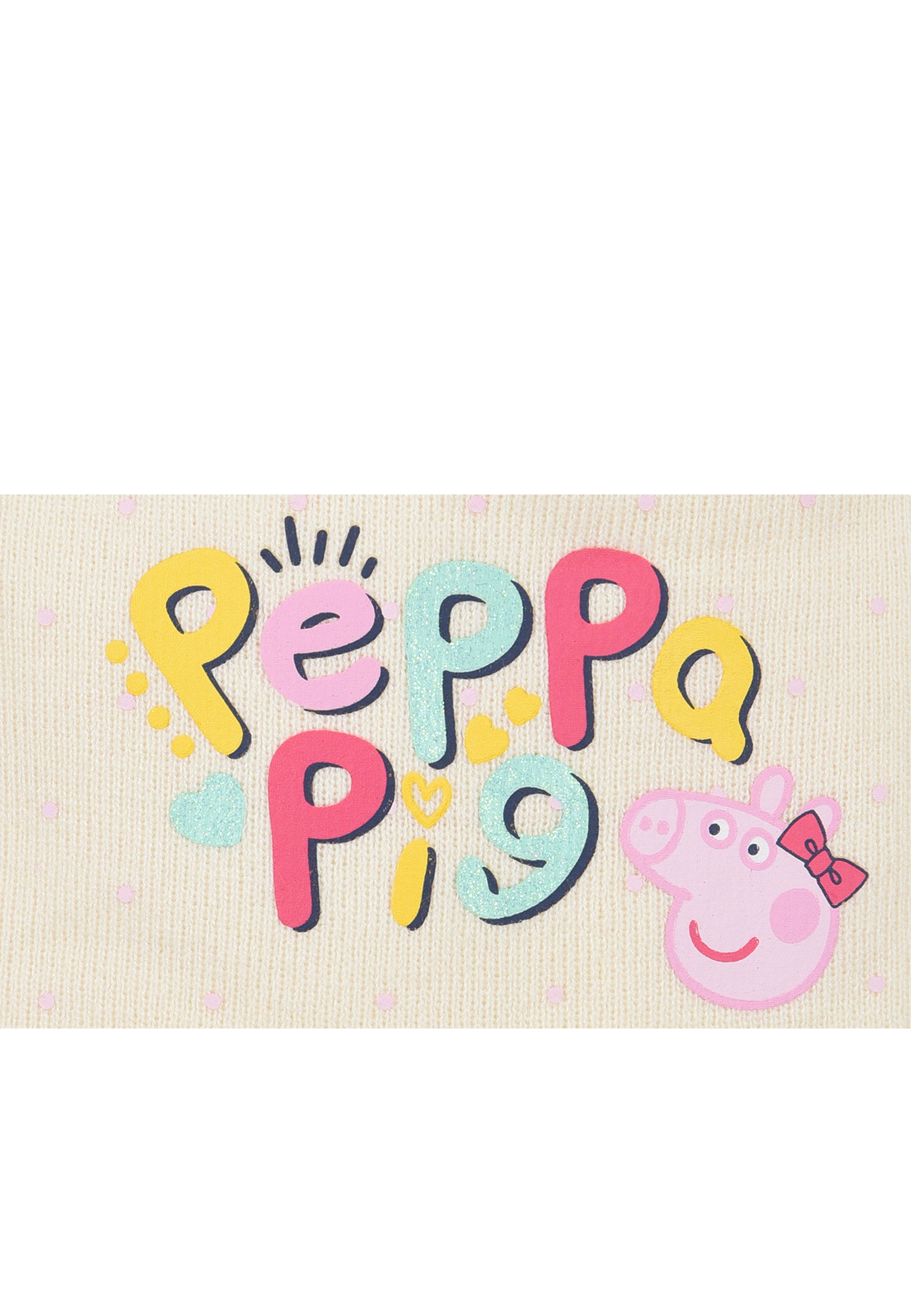 Peppa Pig Beanie Peppa Wutz Wintermütze Mädchen Beanie warm Strickmütze – Bild 3 von 3