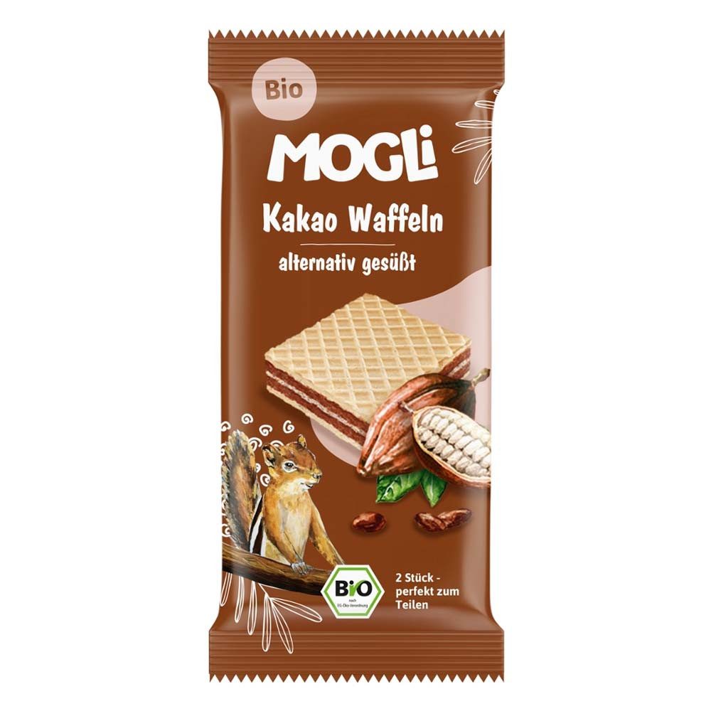 Mogli Süßigkeit Kakao Waffeln 15g