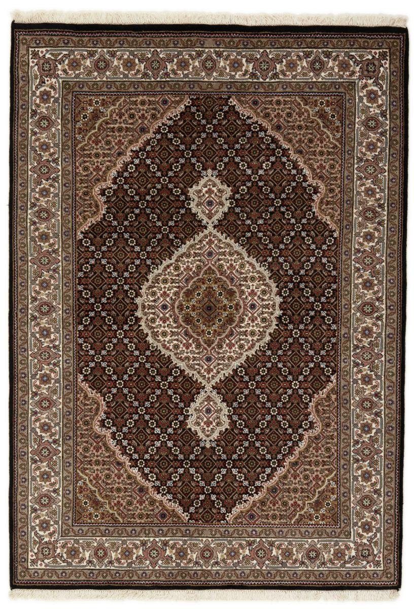 Orientteppich Indo Täbriz 143x205 Handgeknüpfter Orientteppich, Nain Trading, rechteckig, Höhe: 12 mm