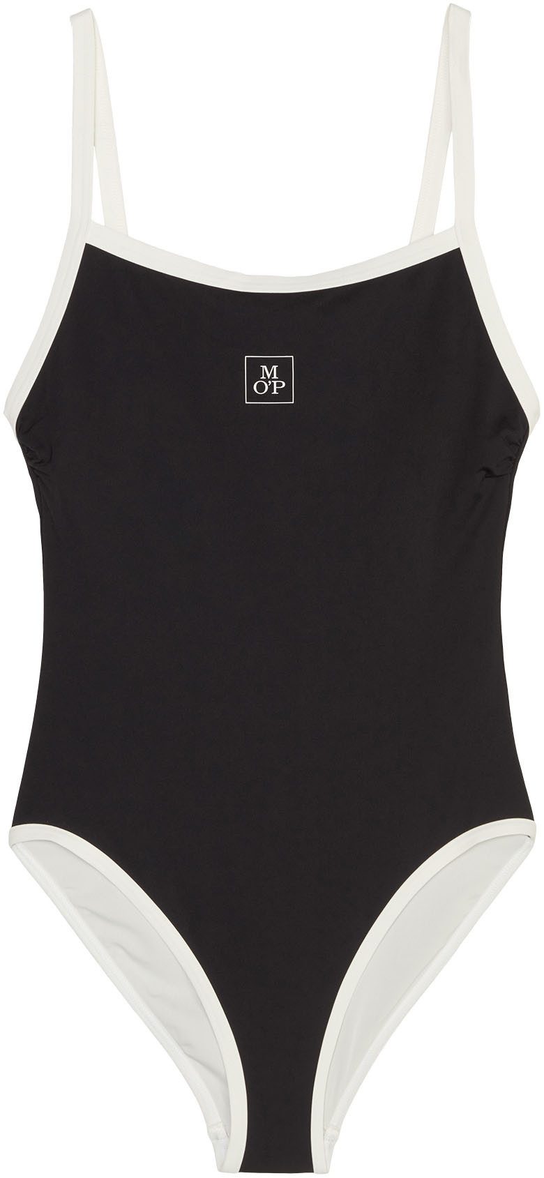 Marc O'Polo Badeanzug Summer Blacks verstellbare Träger, Kontrastränder, do günstig online kaufen