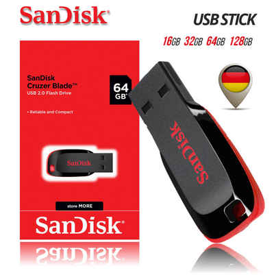 Sandisk Cruzer Blade USB Flash Drive 16GB 32GB 64GB 128GB USB-Stick