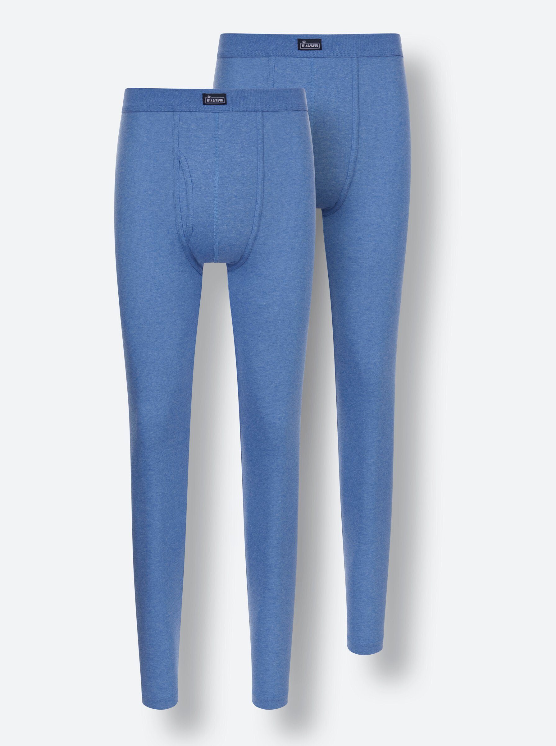 WITT WEIDEN jeansblau-meliert (2-St) Unterhose Lange