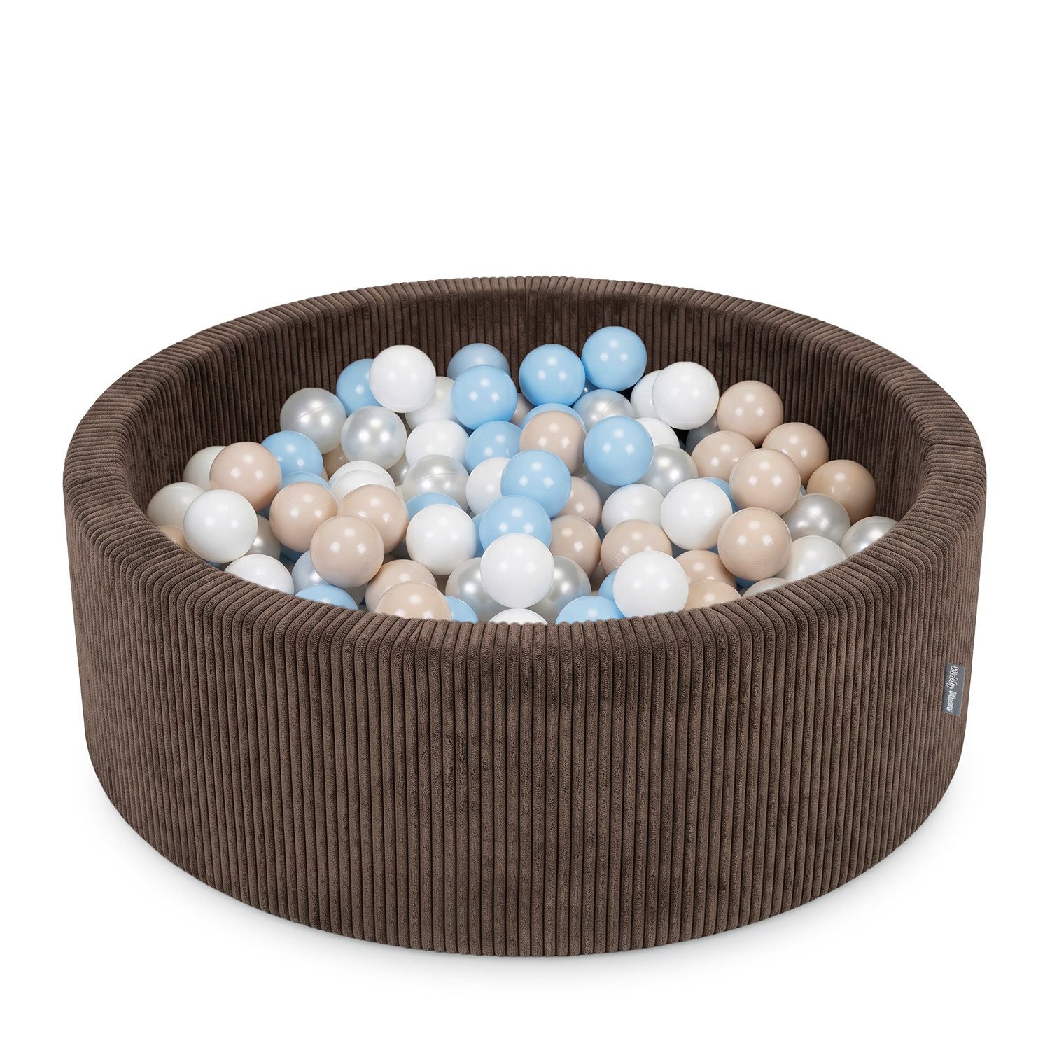 KiddyMoon Bällebad OK30AN, (Bällepool mit bunten Bällen, 200-tlg., Bällepool mit bunten Bällen, 200-tlg., Strukturierter Rippbezug), Made in Europe