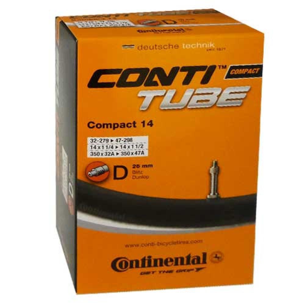 Fahrradschlauch Continental Schlauch Conti Compact 14 14x1.25-1.75" 32-47/279-298 DV 2