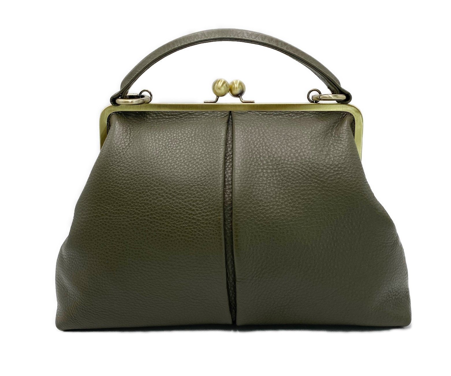 Taschenkinder Handtasche Handtasche Leder "Große Olive" Damentasche, Schultertasche, Vintage, Echtes Leder vom Rind, sehr weich und geschmeidig.