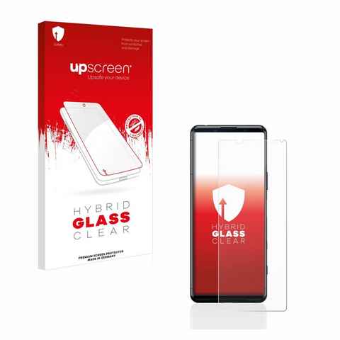 upscreen flexible Panzerglasfolie für Sony Xperia 5 II, Displayschutzglas, Schutzglas Glasfolie klar