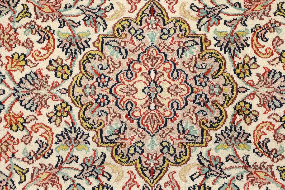 Kaschmir Orientteppich, Trading, Handgeknüpfter Seidenteppich 4 Höhe: rechteckig, Seide 65x95 mm Nain