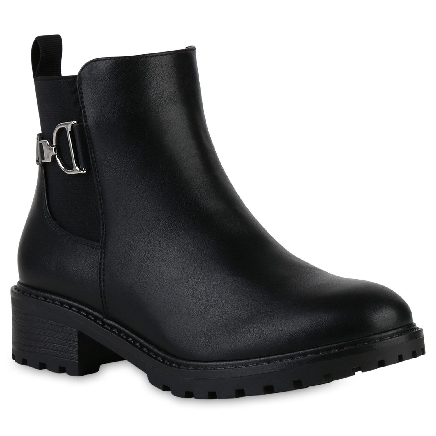 VAN HILL 841453 Stiefelette Damen Leicht Gefüttert Klassische Stiefeletten günstig online kaufen