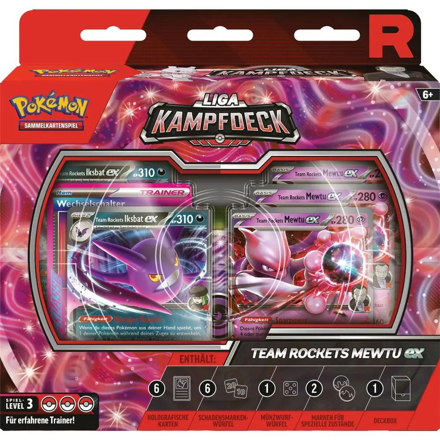 POKÉMON Sammelkarte Team Rockets, 1 sofort spielbares Deck mit 60 Karten