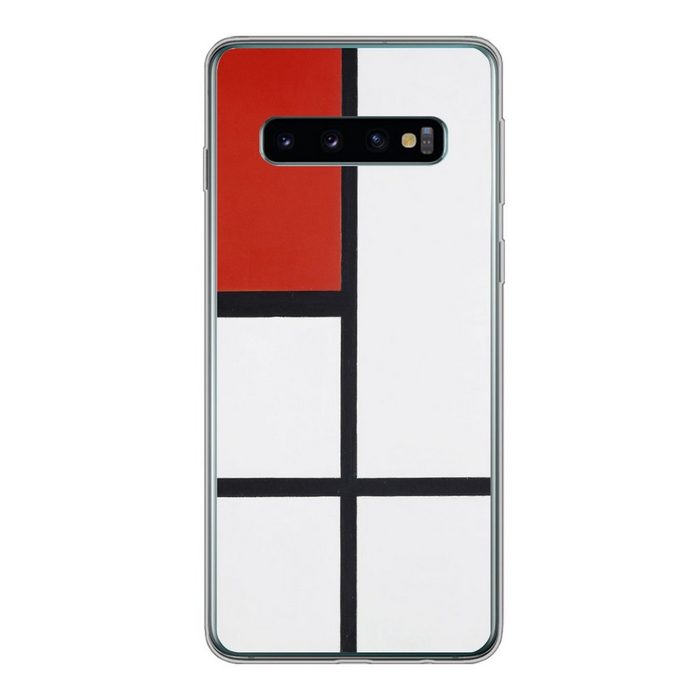 MuchoWow Handyhülle Komposition - Piet Mondrian Phone Case Handyhülle Samsung Galaxy S10 Silikon Schutzhülle