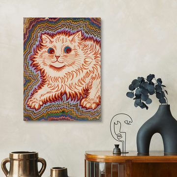 Posterlounge Holzbild Louis Wain, Kaleidoskop-Katzen III, Kinderzimmer Malerei