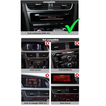 TAFFIO Für Audi A4 8K B8 A5 MMI 3G 12" Touchscreen Android USB GPS Carplay Einbau-Navigationsgerät