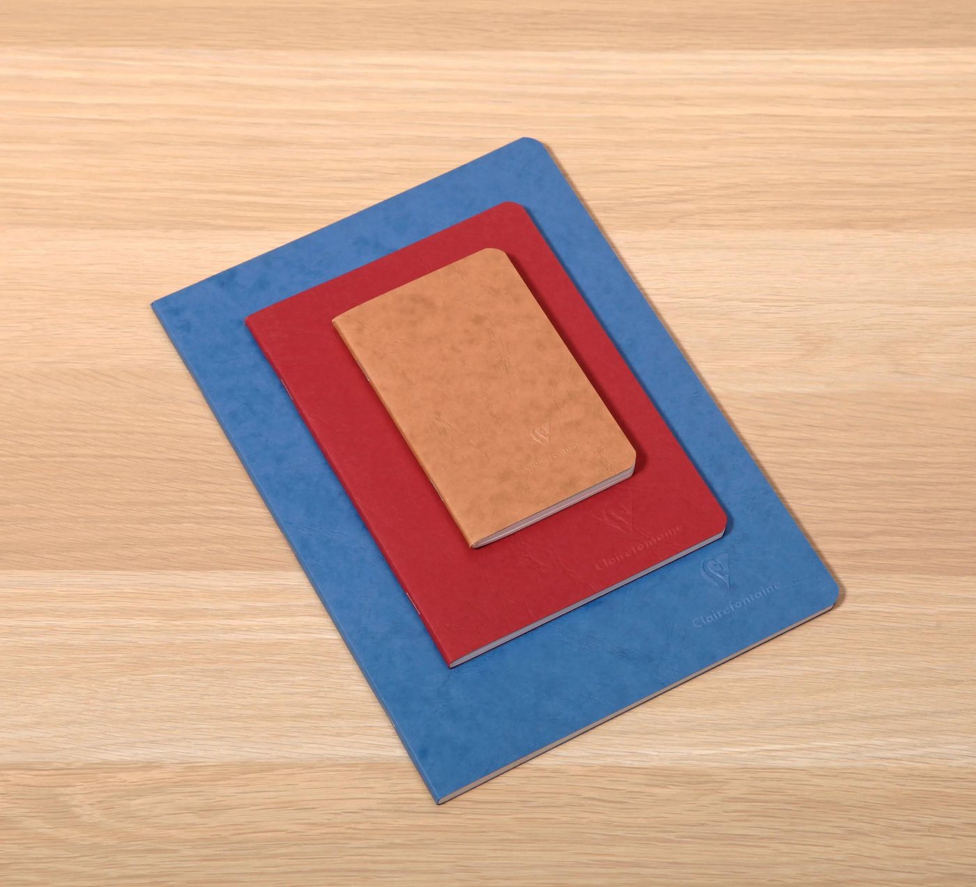 Thumbnail - CLAIREFONTAINE Notizbuch 5x Age Bag Notizbuch A4, 48 Blatt liniert mit Rand Blau 733064C, Linicolor, Age Bag und Europa