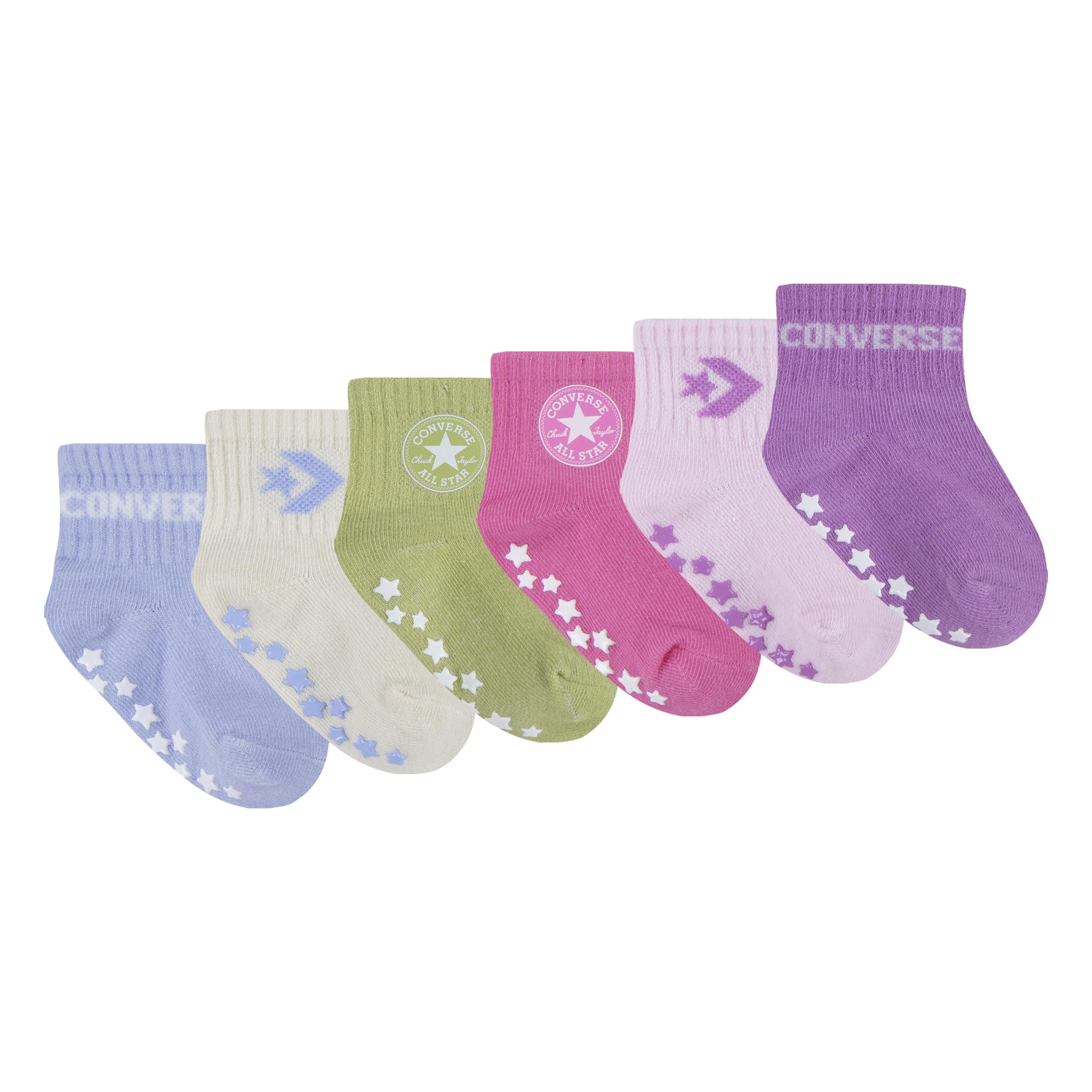 Converse Socken CHN CORE 6PK GRIP INF TOD SCKS (6-Paar) 6 Paar im Set, weiches, hautfreundliches Material, mit Elasthan-Anteil