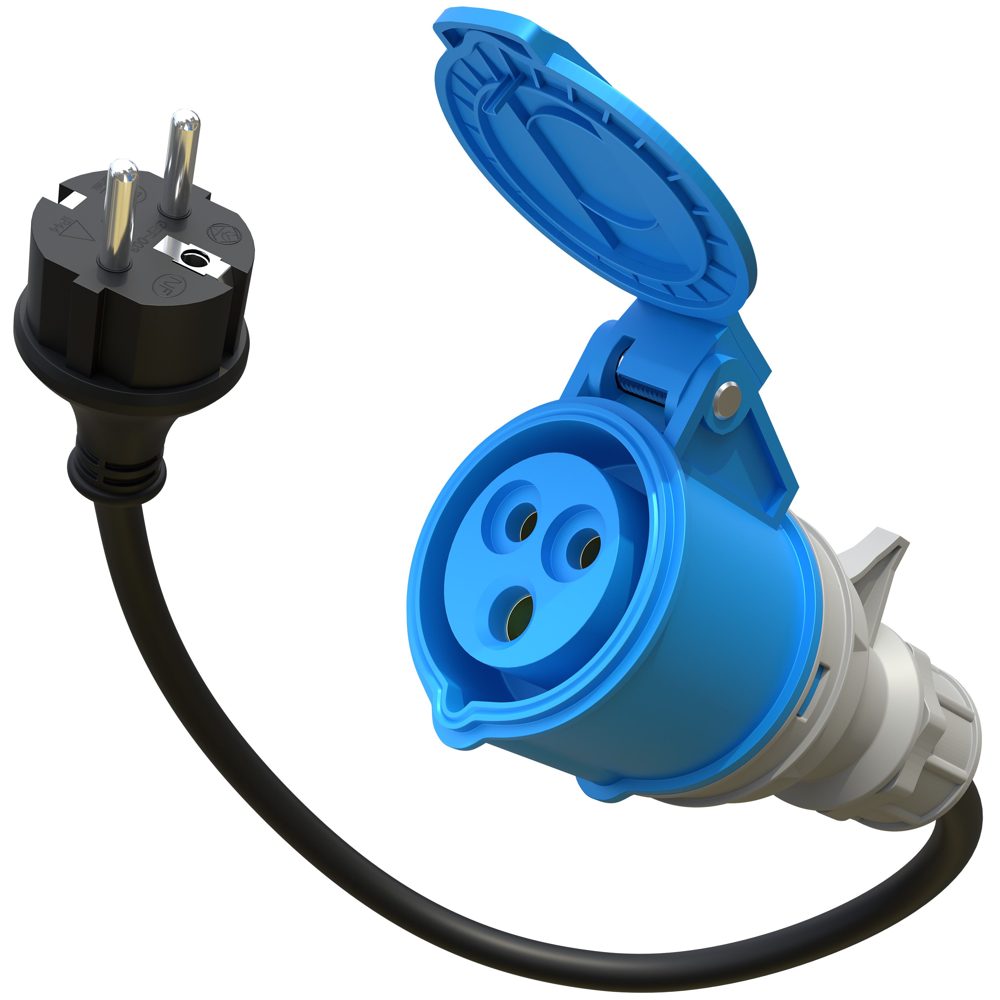 Poppstar CEE-Adapterkabel, 30 cm