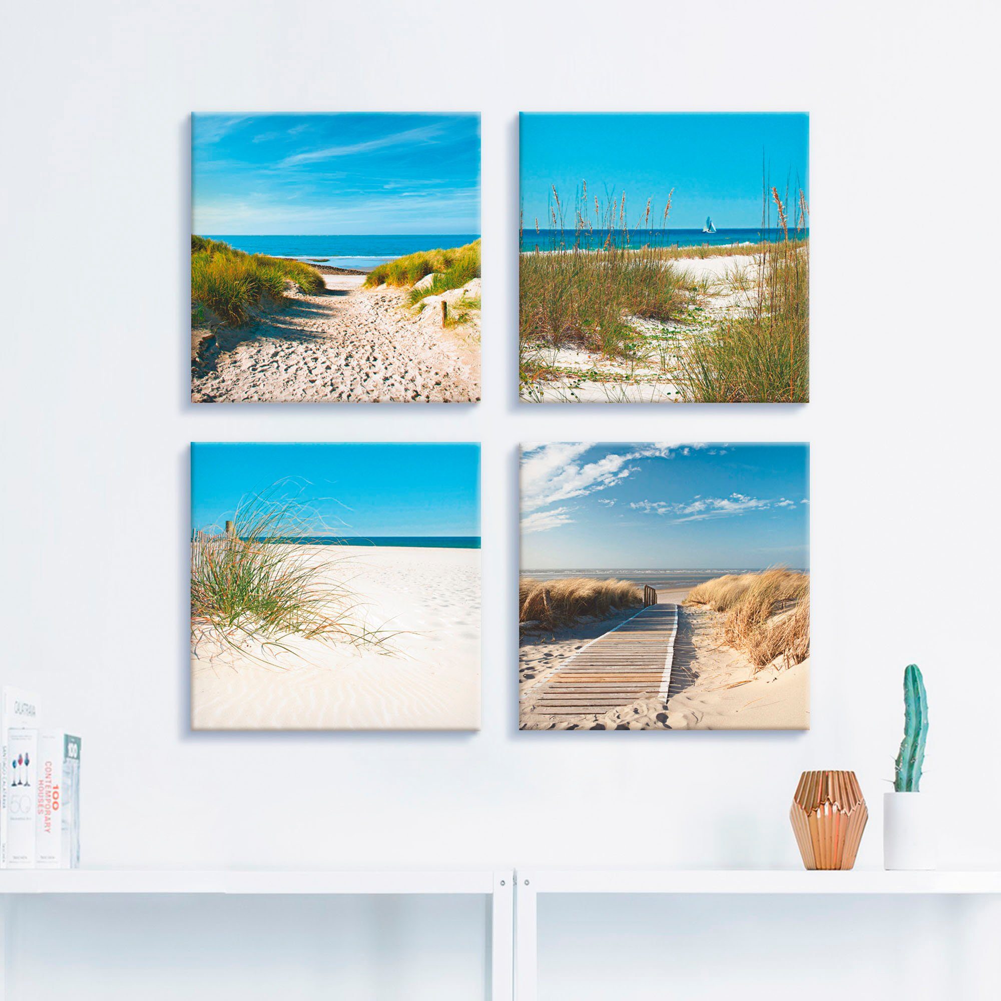 Artland Leinwandbild Strand und Sanddünen, Strand günstig online kaufen
