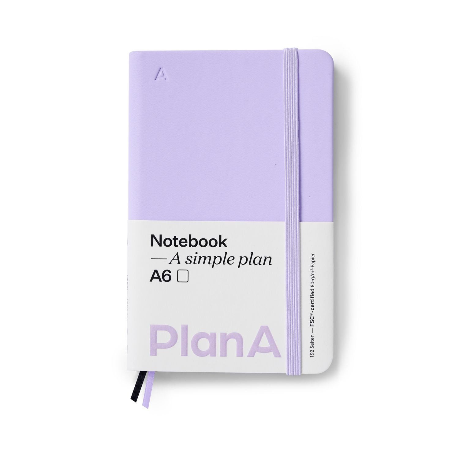 Notizbuch Notizbuch A6 Hardcover Blanko Mauve Purplela