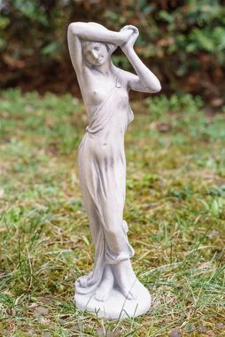 Aubaho Gartenfigur Skulptur Frau Erotika Figur Statue massiver Kunststein Art-Deco-Stil D
