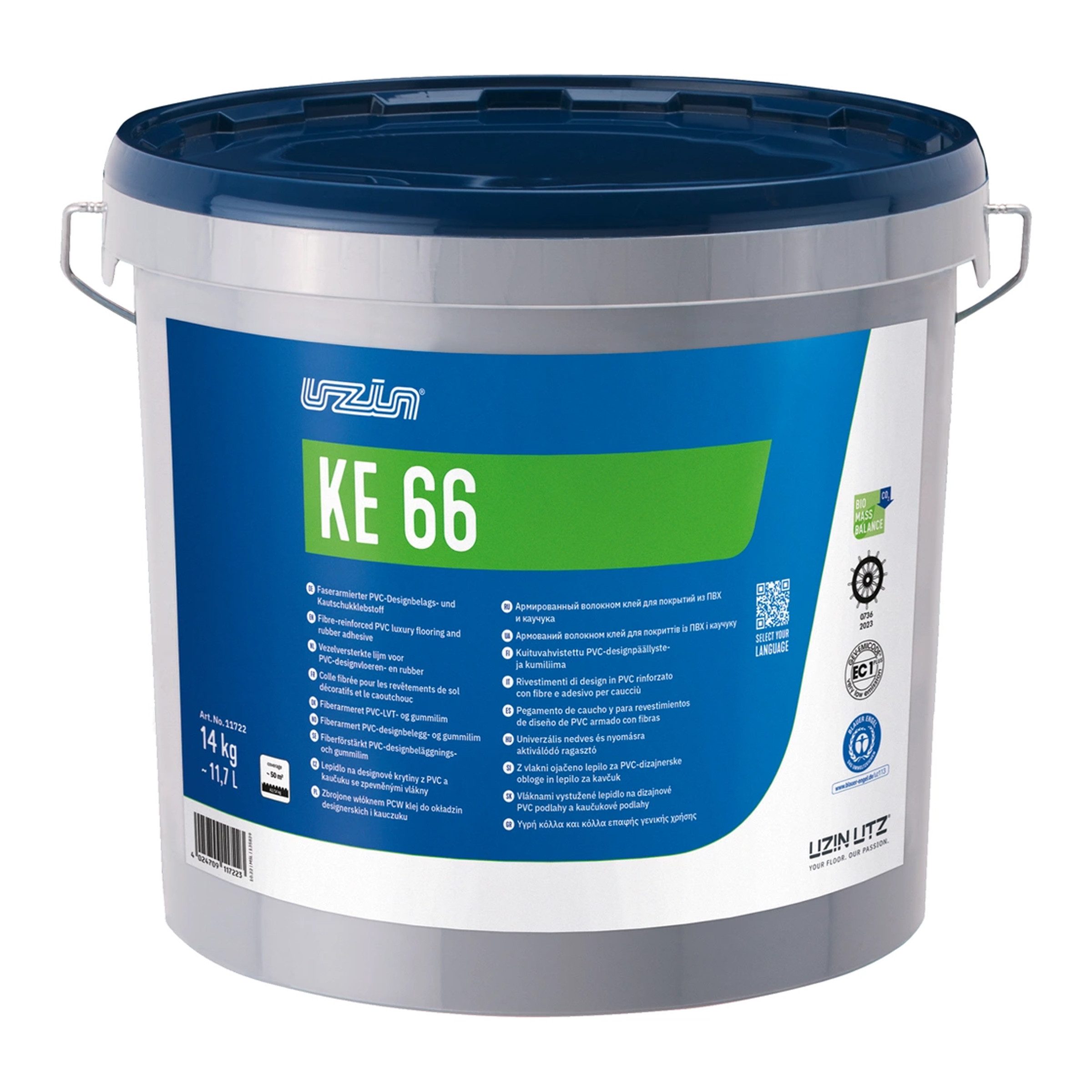 Uzin Lack Uzin KE 66 - 14 kg Faserarmierter Nassklebstoff für Vinyl & PVC