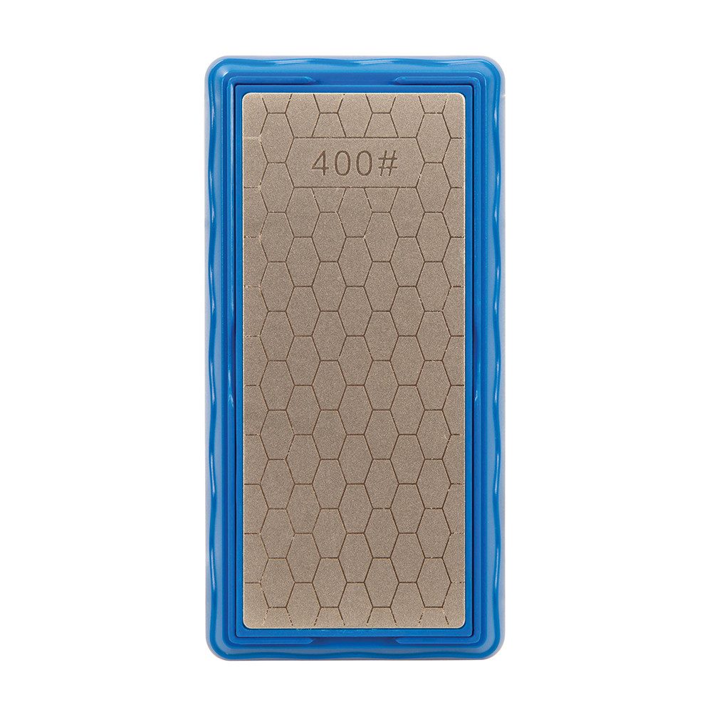 Silverline Axt- und Messerschärfer Doppelseitiger Diamant-Schleifstein 400er- bzw. 1.000er-Körn