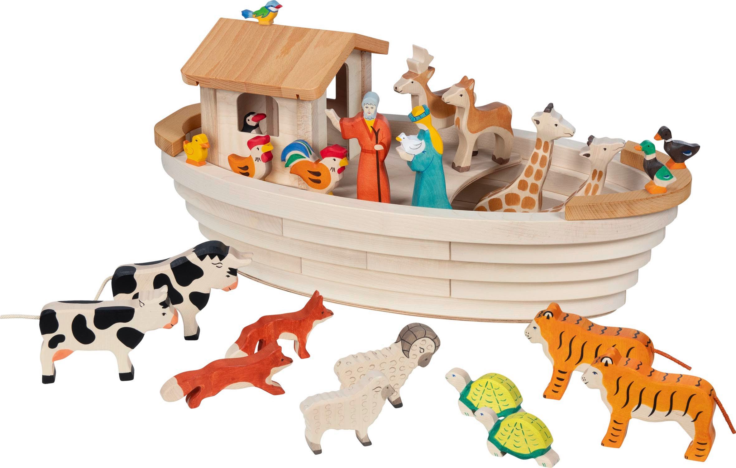 Holztiger Spielzeug-Boot Schiff Arche Noah günstig online kaufen