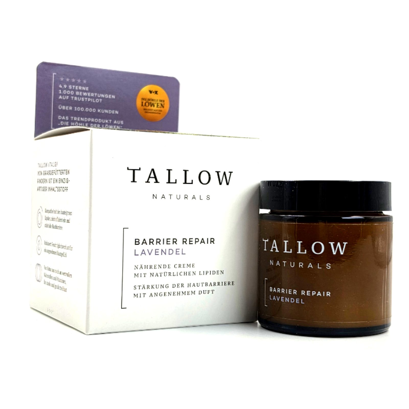 Tallow Hautcreme Tallow Barrier, Lavendel Creme
