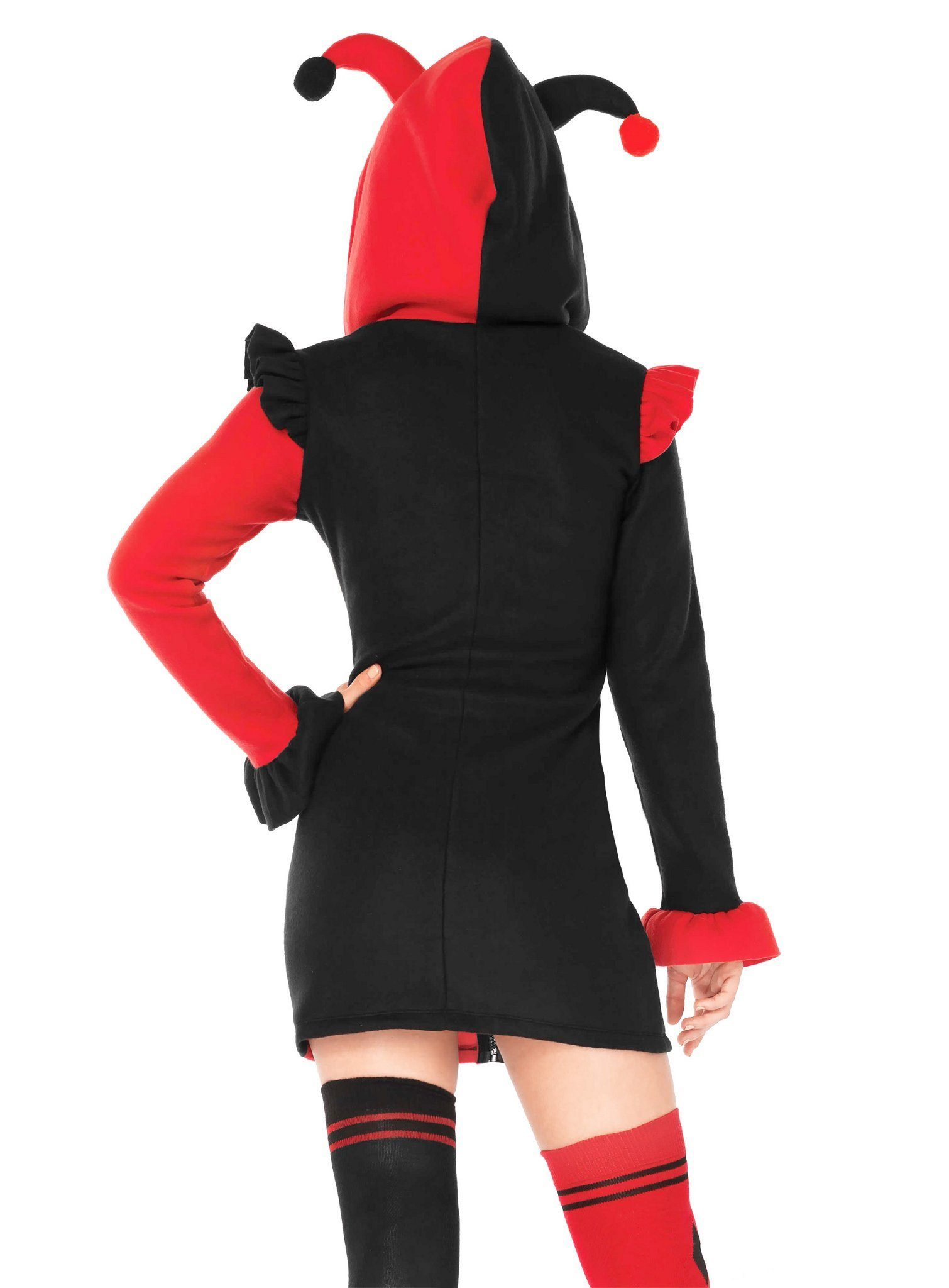 Leg Avenue Clown-Kostüm Harlekina Hoodie Dress - Kostümkleid für Fasching günstig online kaufen