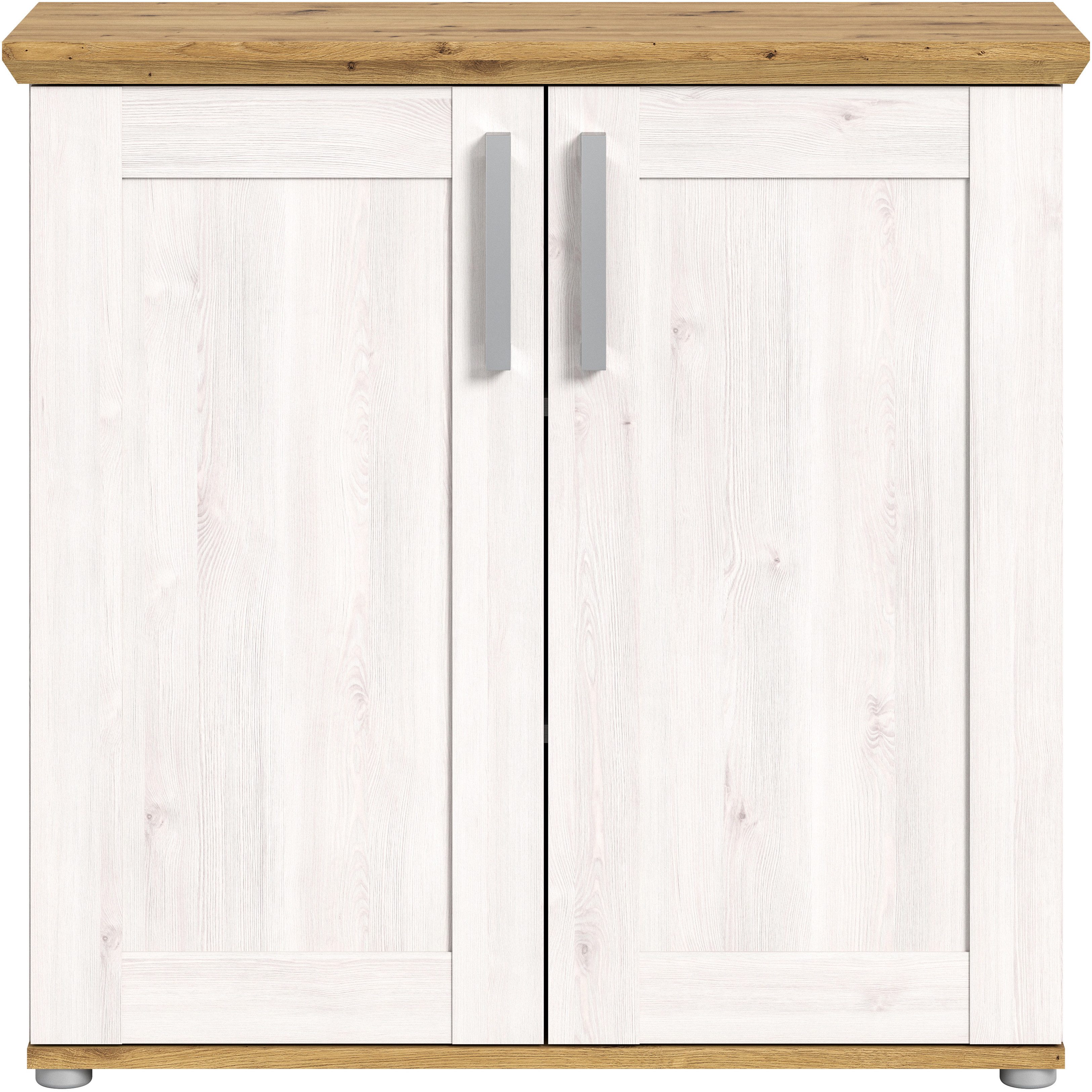 Home affaire Kommode COSENZA, Breite 95 cm, 2 Türen, 2 Einlegeböden, 3 Fächer, in Landhausoptik, Anrichte, Schrank, Sideboard
