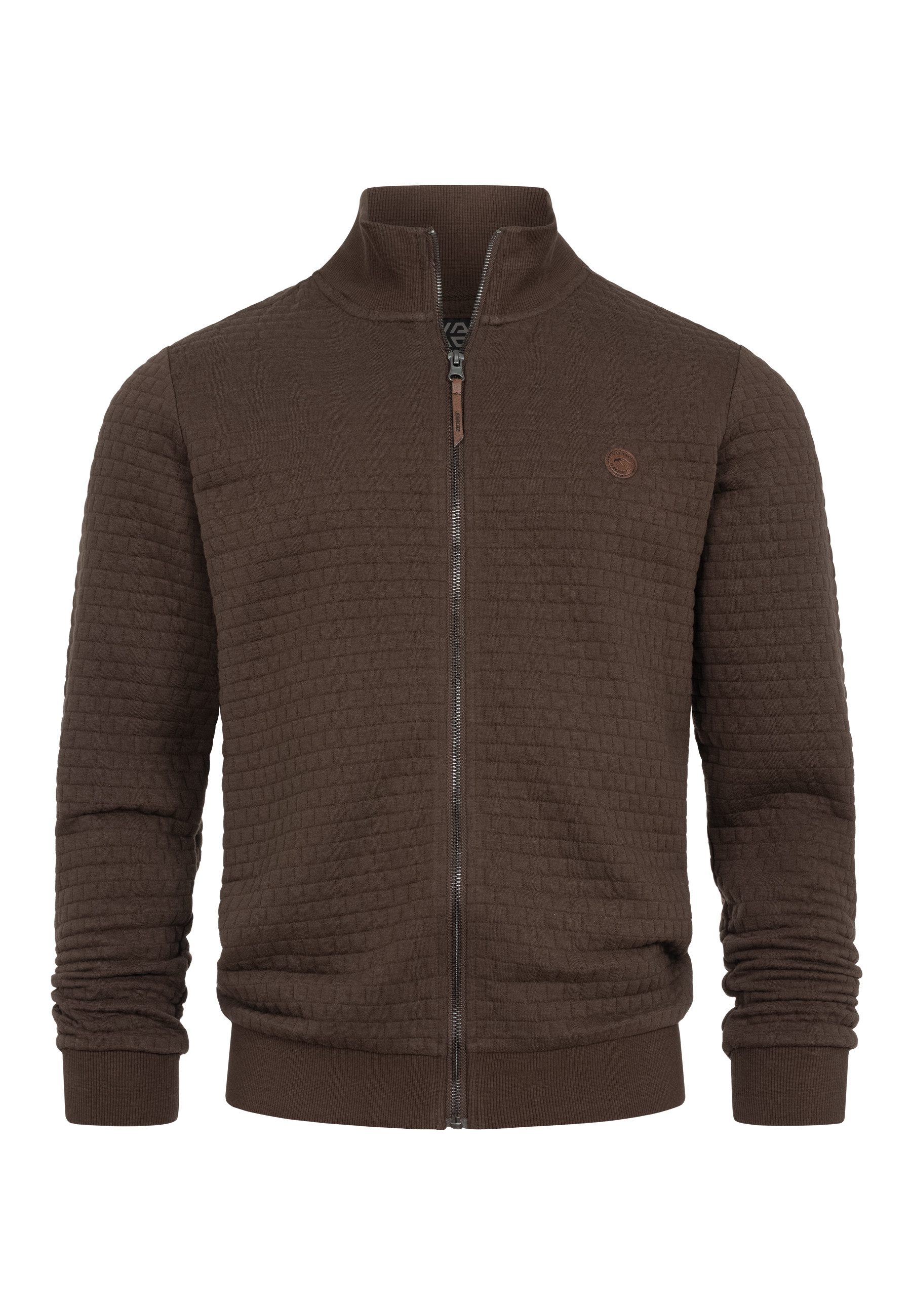 Indicode Sweatjacke Herren Bermie Herrenjacke Reißverschluss mit strukturie günstig online kaufen