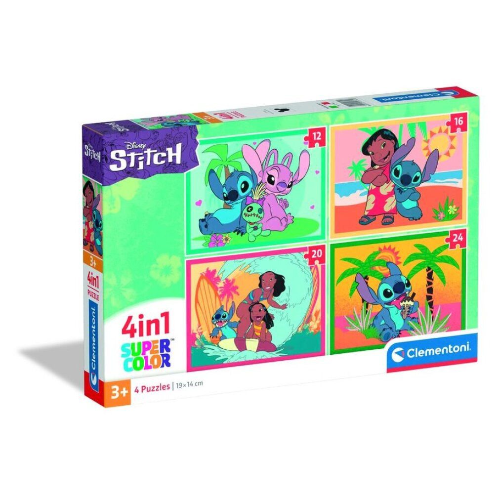 Clementoni® Puzzle Disney Lilo und Stitch 4-in-1 Puzzle Clementoni, Puzzlet günstig online kaufen