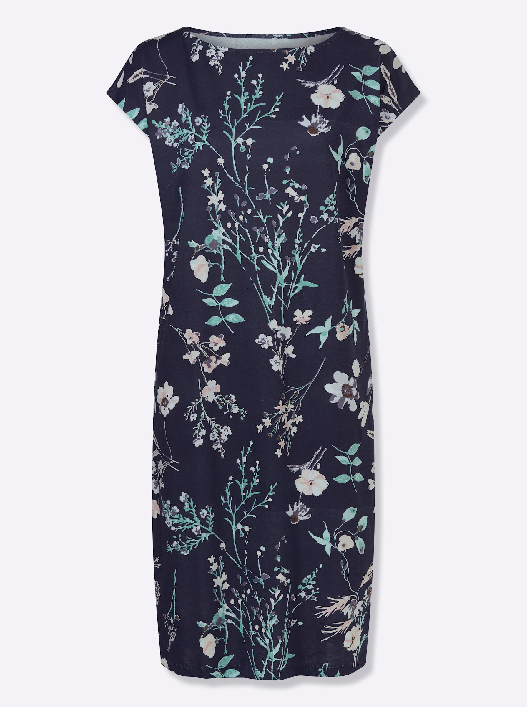 Jerseykleid Jersey-Kleid Kurzarm