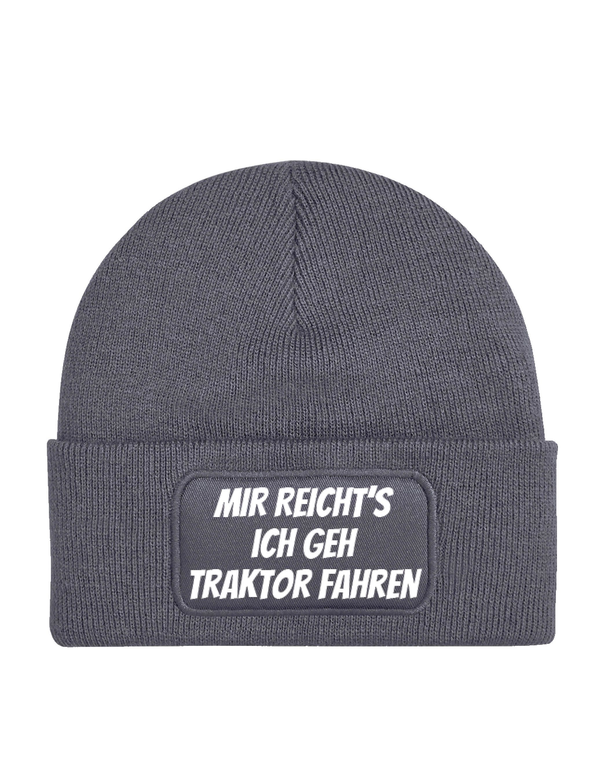 Youth Designz Beanie Herren & Damen unisex Mütze Beanie "Traktor Fahren" Print Statement mit lustigen und stylischen Aufdruck Geschenk für Männer und Frauen