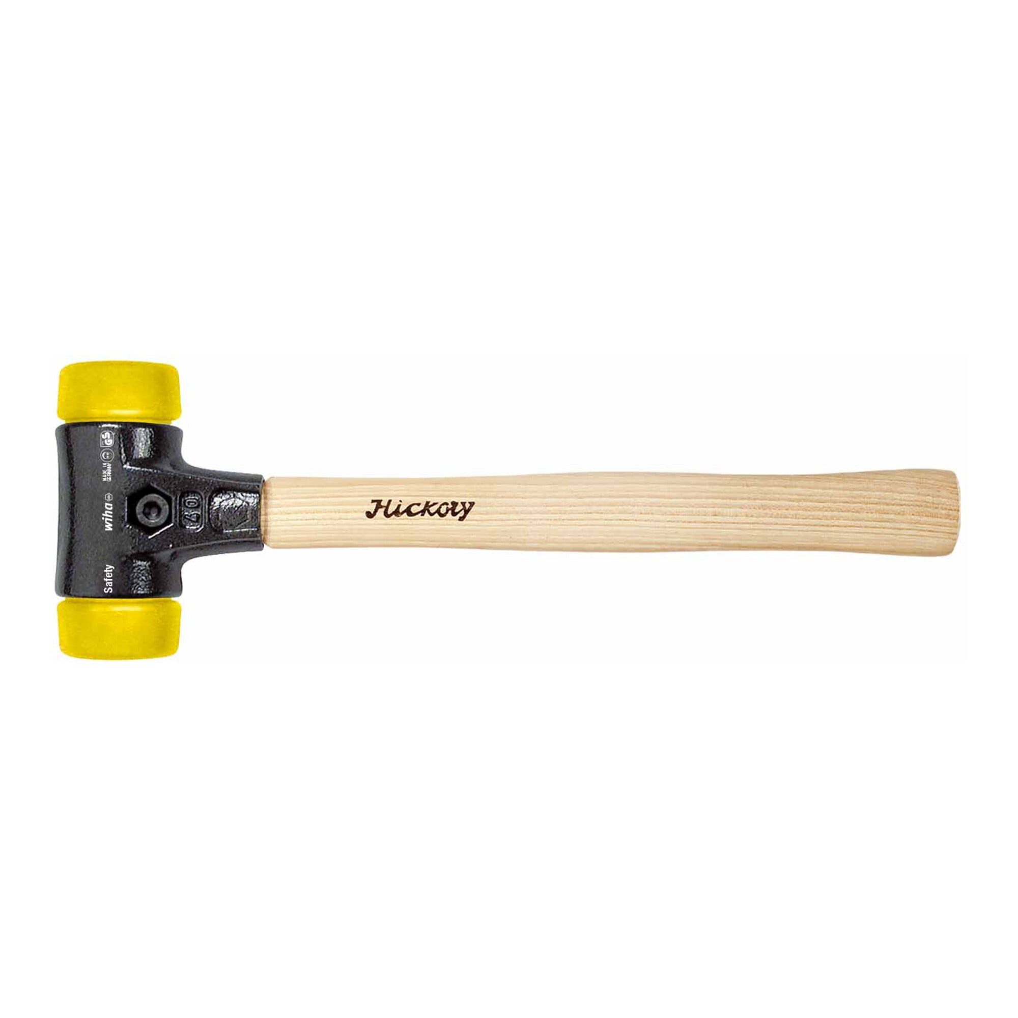 Wiha Hammer Wiha Schonhammer Safety mittelhart/mittelhart mit Hickory-Holzstiel