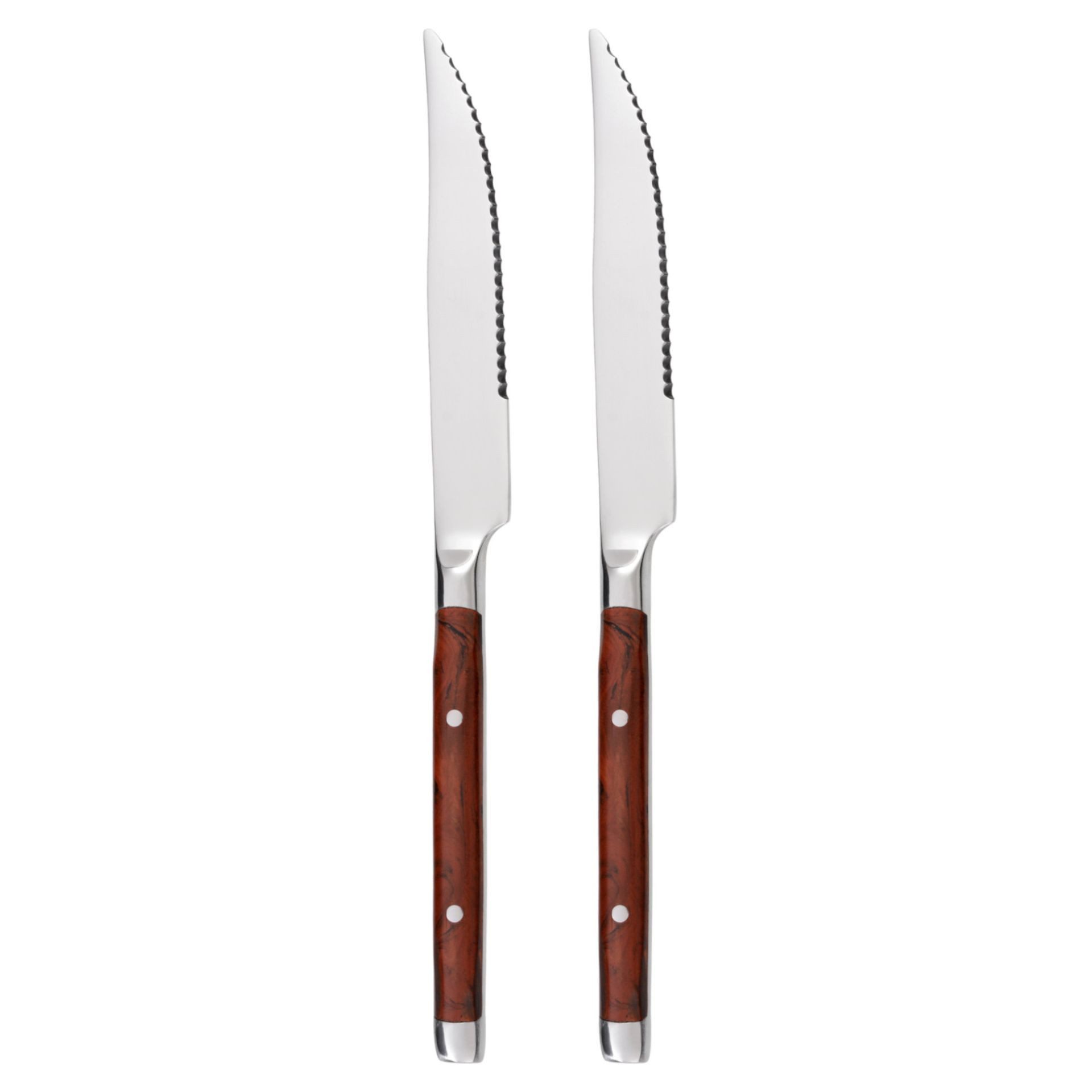 GRÄWE Steakmesser (2 Stück), Gräwe Steakmesser 2er-Set Bamberg braun