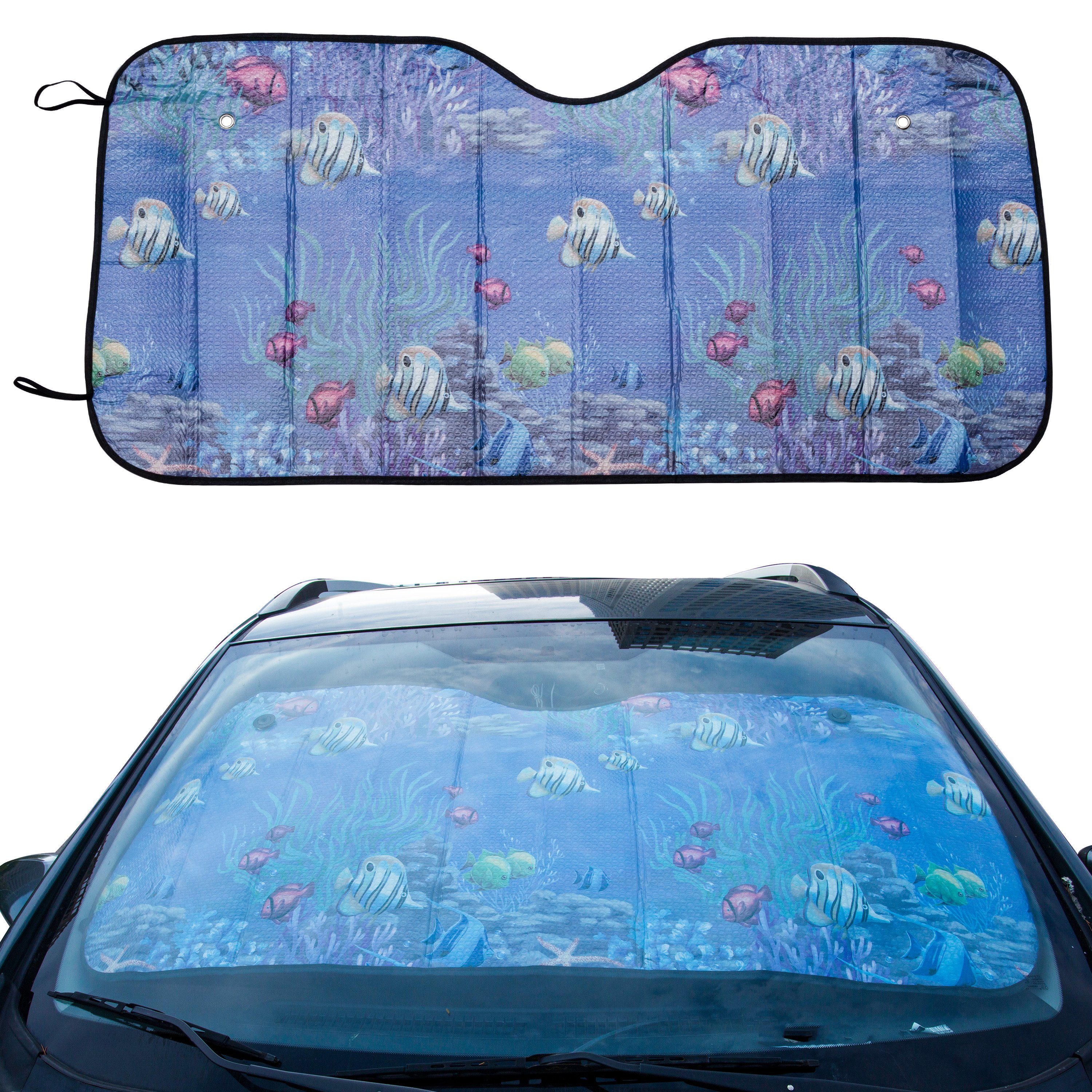 MORRENT Autosonnenschutz Frontscheibenabdeckung UV Sonnenschutz Windschutzscheibenabdeckung